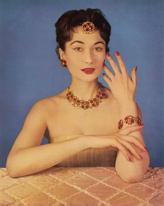Framed Print : Jewellery set by Dior Framed Print : Jewellery set by Dior