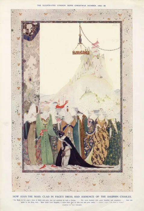 Framed Print : Joan of Arc - How Joan the Maid, clad in Pages Dress, had audience of the Dauphin Framed Print : Joan of Arc - How Joan the Maid, clad in Pages Dress, had audience of the Dauphin