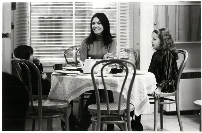 Framed Print : Joan Bakewell with her two children 1969 Framed Print : Joan Bakewell with her two children 1969