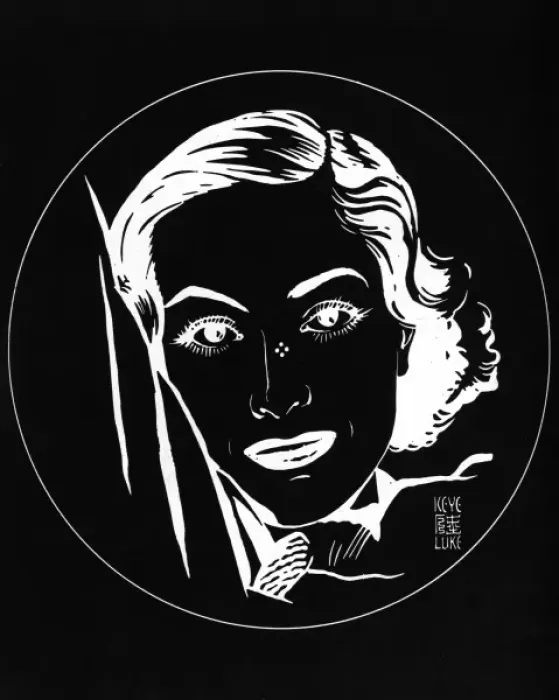 Framed Print : Joan Crawford by Keye Luke