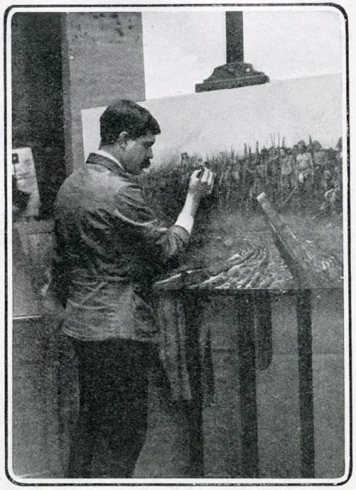 Framed Print : John Hassall painting The Morning of Agincourt Framed Print : John Hassall painting The Morning of Agincourt