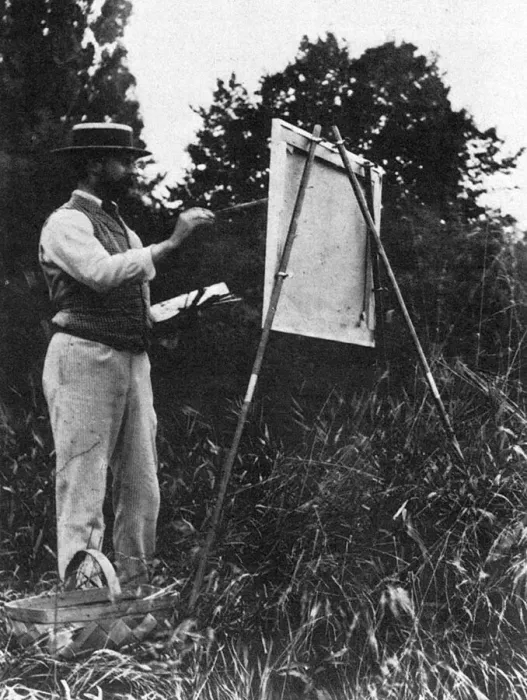 Framed Print : John Singer Sargent painting outdoors Framed Print : John Singer Sargent painting outdoors