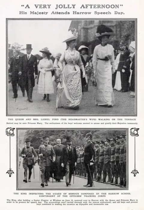 Framed Print : A Very Jolly Afternoon - his majesty King George V attends Harrow School Speech Day Framed Print : A Very Jolly Afternoon - his majesty King George V attends Harrow School Speech Day