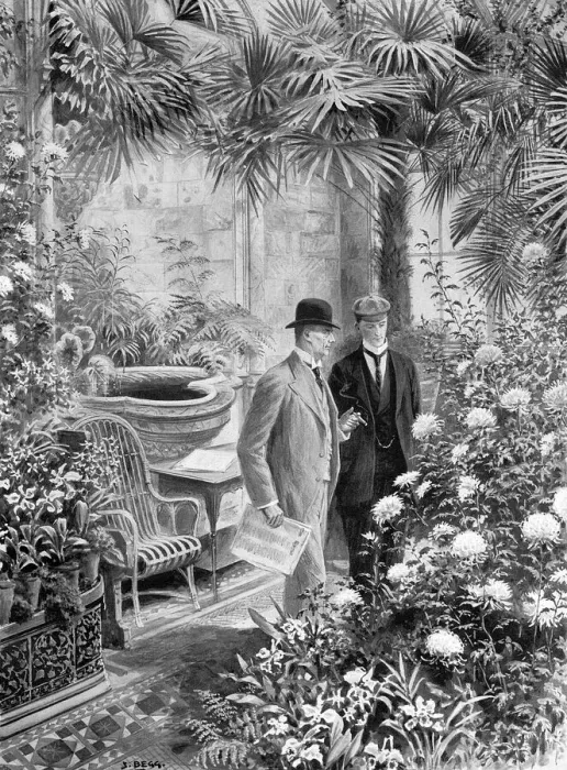 Framed Print : Joseph Chamberlain in his orchid-house Framed Print : Joseph Chamberlain in his orchid-house