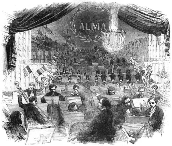 Framed Print : Jullien Covent Garden Concert, 1855