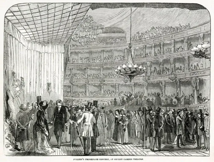 Framed Print : Julliens Promenade Concert, at Covent Garden Theatre, London Date: 1845 Framed Print : Julliens Promenade Concert, at Covent Garden Theatre, London Date: 1845