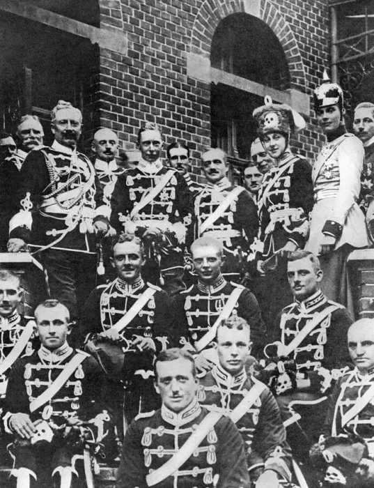 Framed Print : Kaiser & German royal family - Deaths Head Hussars, WW1 Framed Print : Kaiser & German royal family - Deaths Head Hussars, WW1