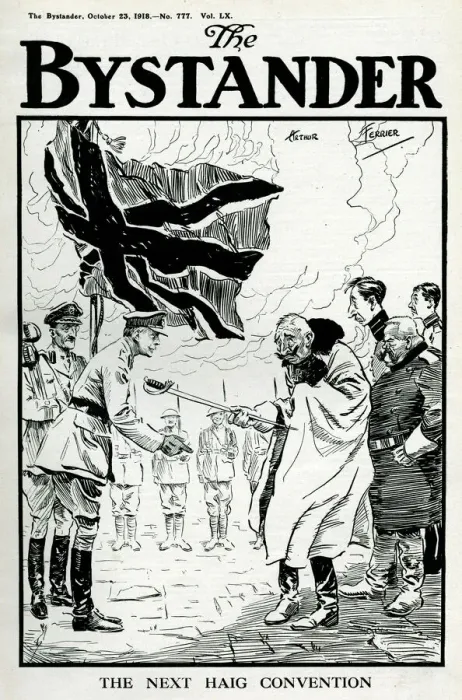Framed Print : The Kaiser handing over his sword to Douglas Haig