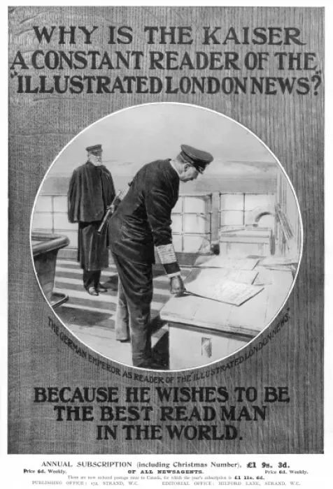 Framed Print : Kaiser Reading the Iln Framed Print : Kaiser Reading the Iln