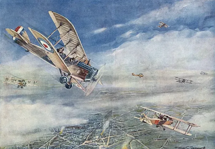 Framed Print : Kamerad in the Air by William C. Boswell Framed Print : Kamerad in the Air by William C. Boswell