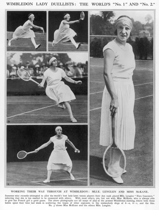 Framed Print : Kathleen McKane and Suzanne Lenglen, tennis players Framed Print : Kathleen McKane and Suzanne Lenglen, tennis players