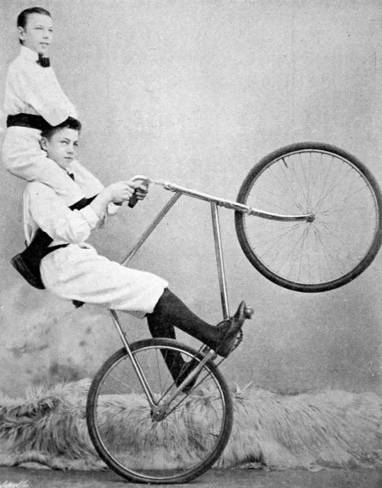 Framed Print : Kaufmann Trick Cyclists at the London Hippodrome, 1901