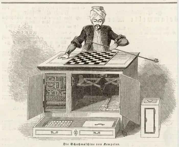 Framed Print : Kempelins Automaton Chess Player