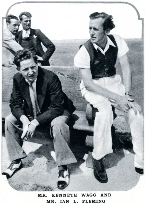 Framed Print : Kenneth Wagg & Ian Fleming at Whites Club golf tournament
