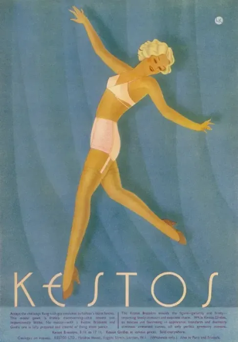 Framed Print : Kestos lingerie advertisement Framed Print : Kestos lingerie advertisement