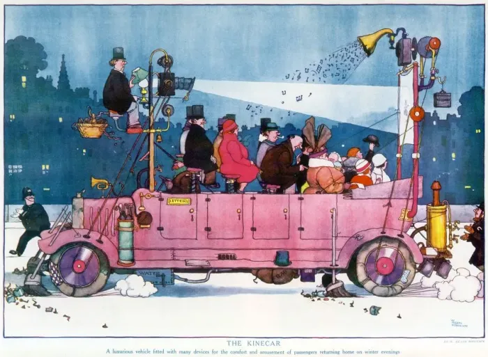 Framed Print : The Kinecar by William Heath Robinson Framed Print : The Kinecar by William Heath Robinson