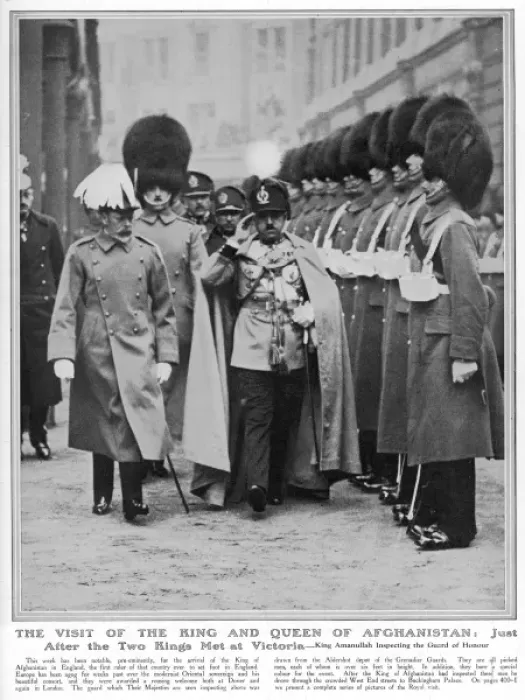 Framed Print : King Amanullah / George V Framed Print : King Amanullah / George V