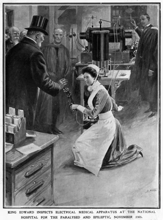 Framed Print : King Edward VII at National Hospital Framed Print : King Edward VII at National Hospital