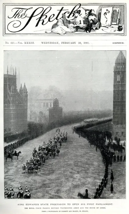 Framed Print : King Edwards first opening of Parliament 1901 Framed Print : King Edwards first opening of Parliament 1901