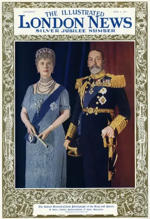 Framed Print : King George & Queen Mary Silver Jubilee