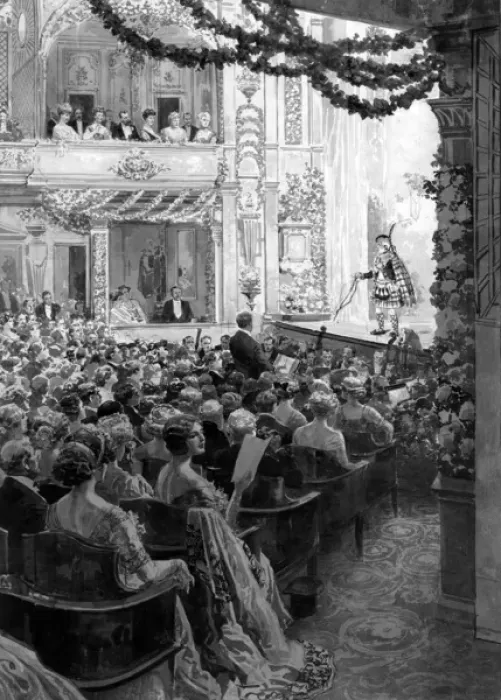 Framed Print : King George V and Queen Mary at the theatre Framed Print : King George V and Queen Mary at the theatre