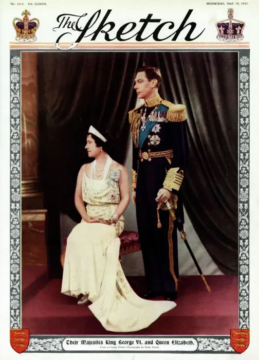 Framed Print : King George VI and Queen Elizabeth consort 1937