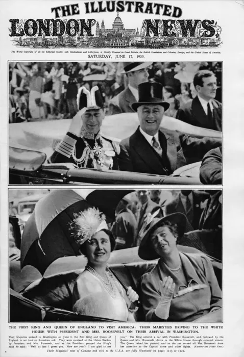 Framed Print : King George VI in USA, ILN cover Framed Print : King George VI in USA, ILN cover