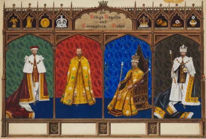 Framed Print : The Kings Regalia and Coronation Robes Framed Print : The Kings Regalia and Coronation Robes