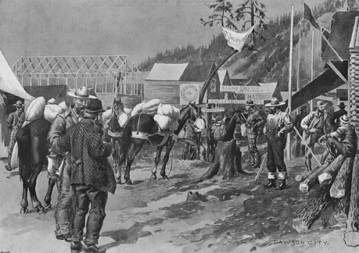 Framed Print : Klondike Gold Rush Framed Print : Klondike Gold Rush
