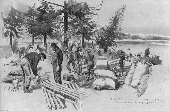 Framed Print : Klondike Gold Rush