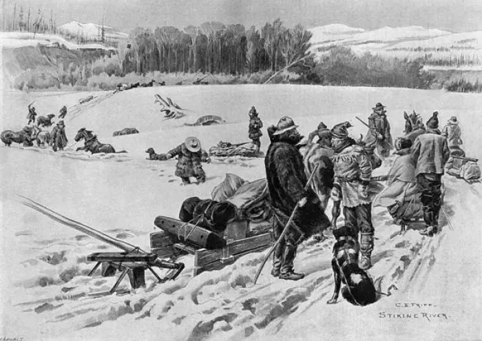 Framed Print : Klondike Gold Rush