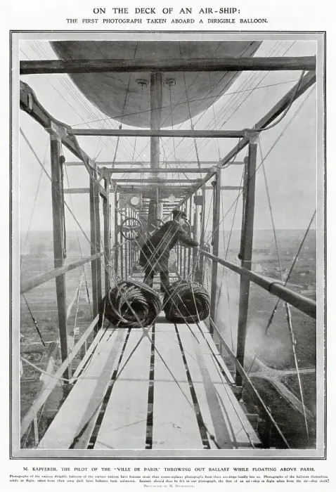 Framed Print : La Ville de Paris - Airship 1907