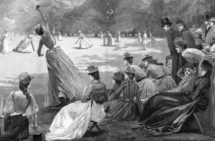 Framed Print : Ladies Cricket Match