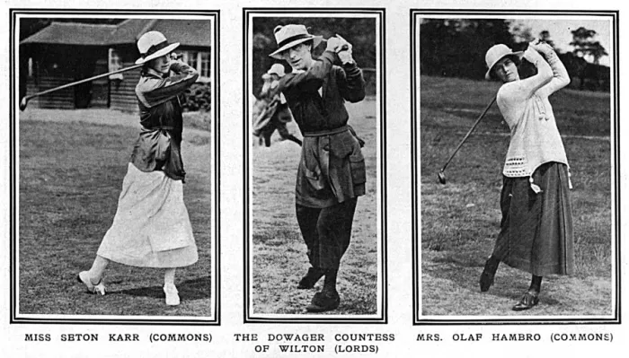 Framed Print : The Ladies Lords v. Commons golf match Framed Print : The Ladies Lords v. Commons golf match
