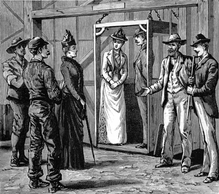 Framed Print : Ladies visiting the Transvaal gold mines Framed Print : Ladies visiting the Transvaal gold mines