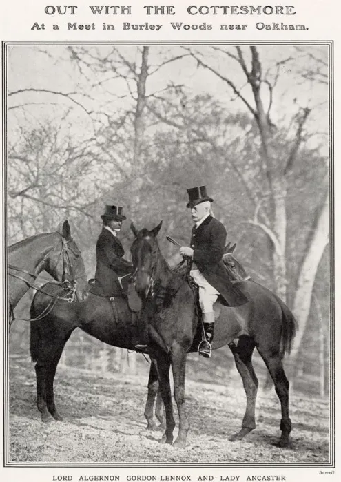 Framed Print : Lady Ancaster, the former Miss Eloise Breese, seen with Lord Algernon Gordon-Lennox