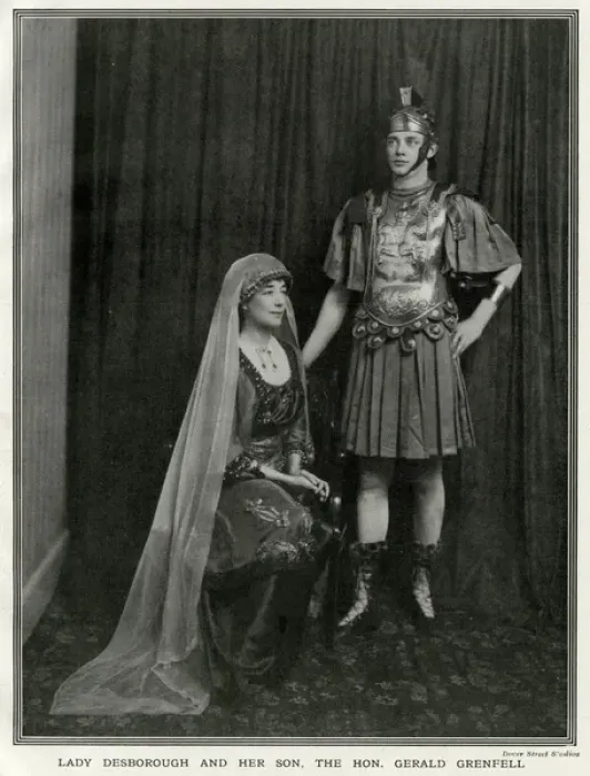 Framed Print : Lady Desborough & Billy Grenfell - costume masque Framed Print : Lady Desborough & Billy Grenfell - costume masque