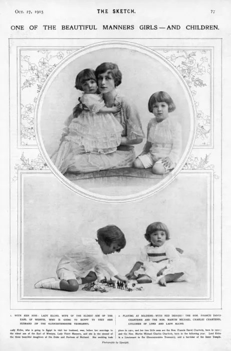Framed Print : Lady Elcho and her children Framed Print : Lady Elcho and her children