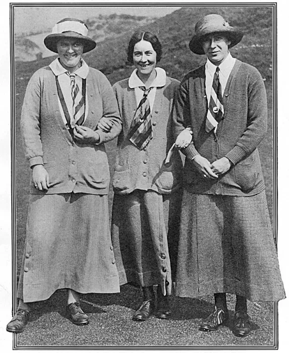 Framed Print : Three lady golfers, 1914 Framed Print : Three lady golfers, 1914