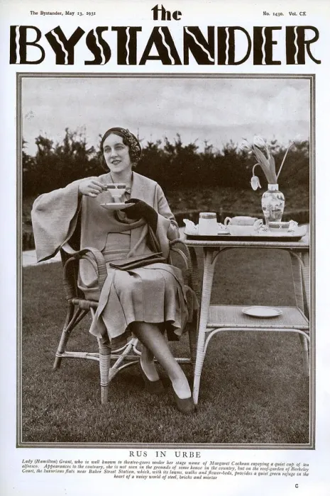 Framed Print : Lady Hamilton Grant on roof garden of Berkeley Court