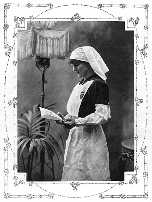 Framed Print : Lady Herbert Davis-Goff in nursing uniform, WW1 Framed Print : Lady Herbert Davis-Goff in nursing uniform, WW1