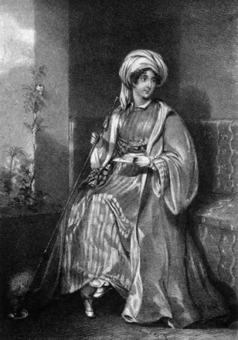 Framed Print : Lady Hester Stanhope (1776-1839) Framed Print : Lady Hester Stanhope (1776-1839)