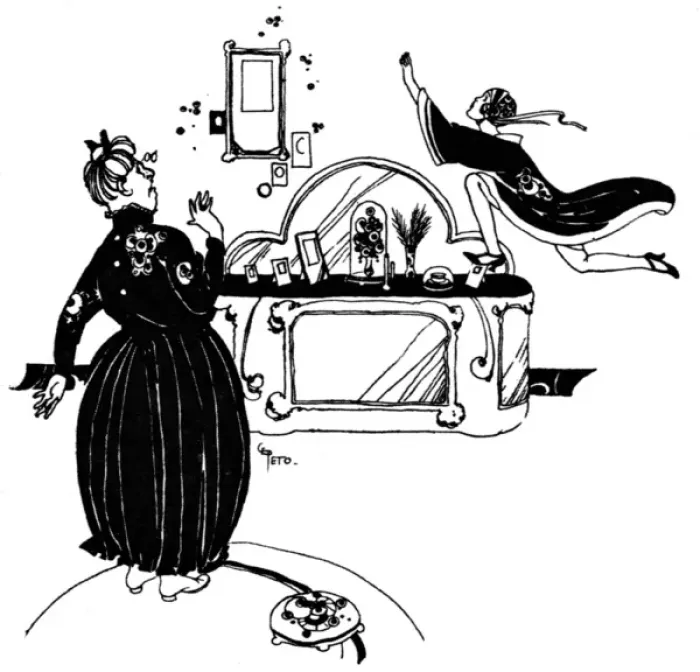 Framed Print : Lady hurdles over the chiffonier