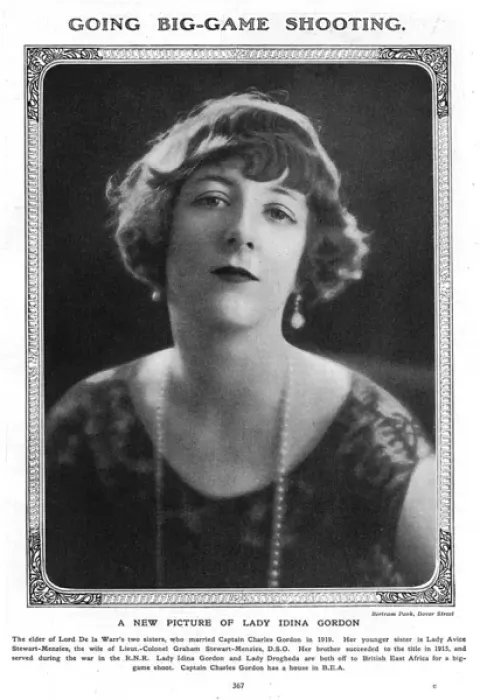 Framed Print : Lady Idina Gordon going big-game shooting Framed Print : Lady Idina Gordon going big-game shooting