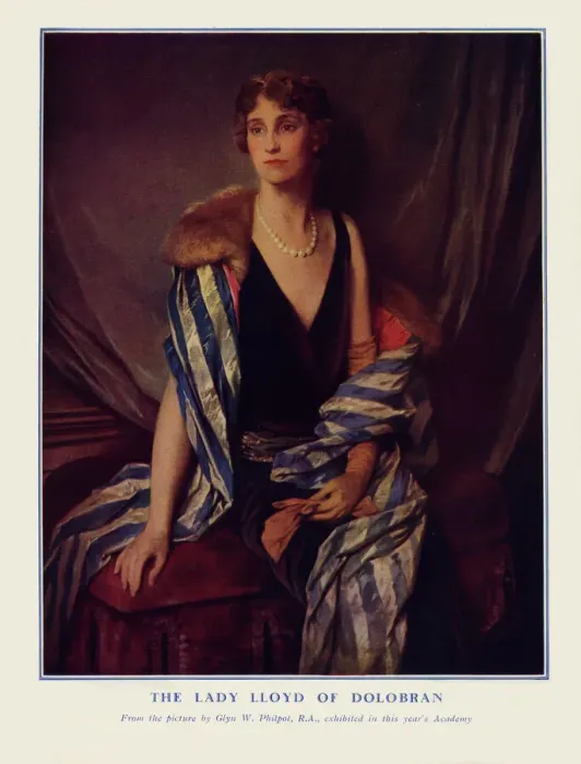 Framed Print : The Lady Lloyd of Dolobran by Glyn W. Philpot