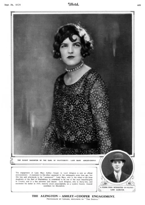 Framed Print : Lady Mary Ashley-Cooper, 1928