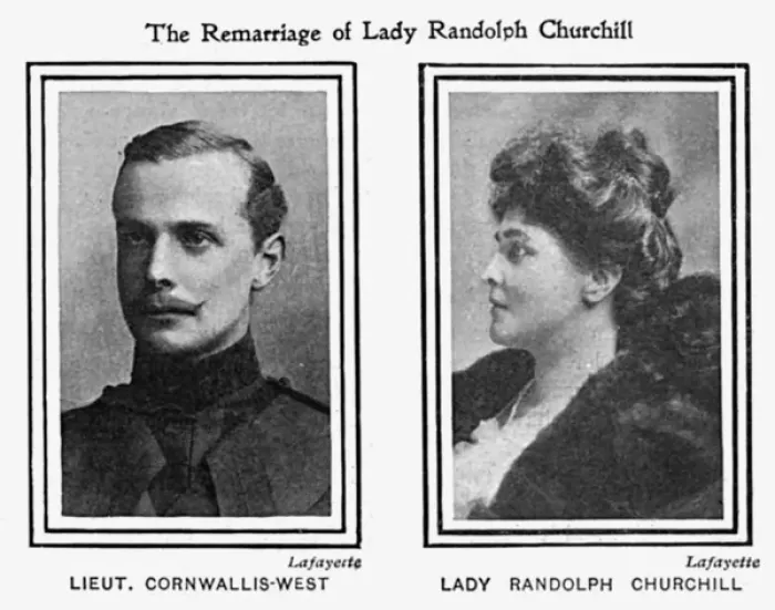 Framed Print : Lady Randolph Churchill marries George Cornwall-West, 1900 Framed Print : Lady Randolph Churchill marries George Cornwall-West, 1900
