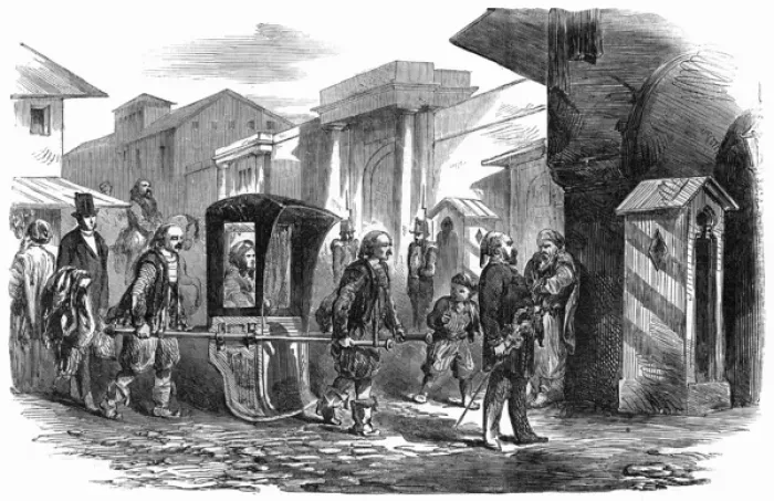 Framed Print : Lady Redcliffe in the British Army Hospital, Scutari, 1855 Framed Print : Lady Redcliffe in the British Army Hospital, Scutari, 1855