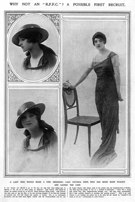 Framed Print : Lady Victoria Pery, female aviation enthusiasat, WW1 Framed Print : Lady Victoria Pery, female aviation enthusiasat, WW1