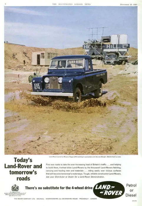 Framed Print : Land Rover advertisement, 1960 Framed Print : Land Rover advertisement, 1960